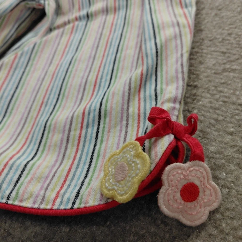 Gymboree Cotton Cropped Multi Colorful 70s Style Girl Size 4 Pants Rainbow *flaw